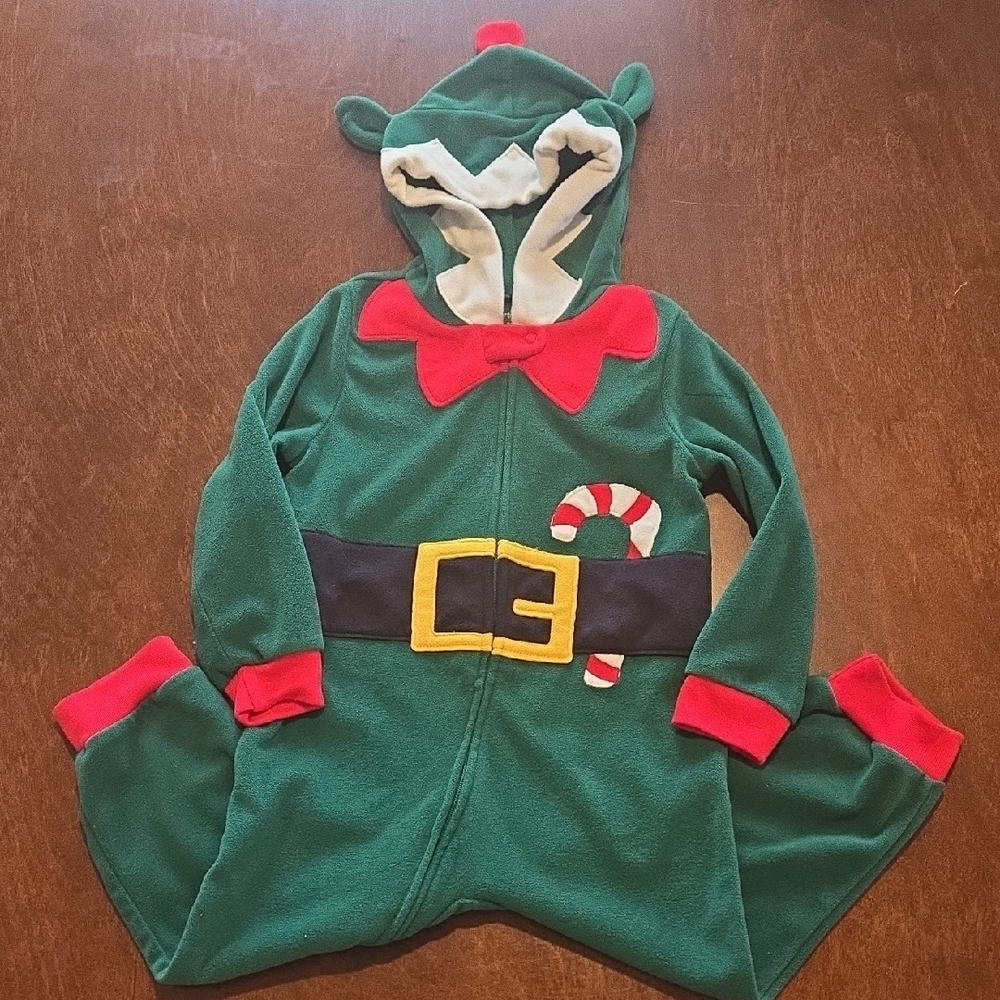 Carter's Green Elf Costume with Red Accents